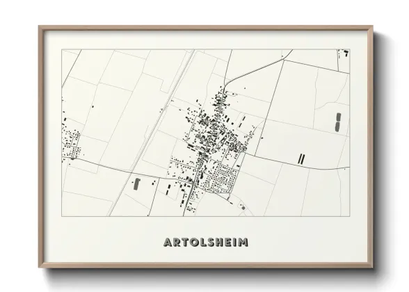Une affiche de carte sur Artolsheim