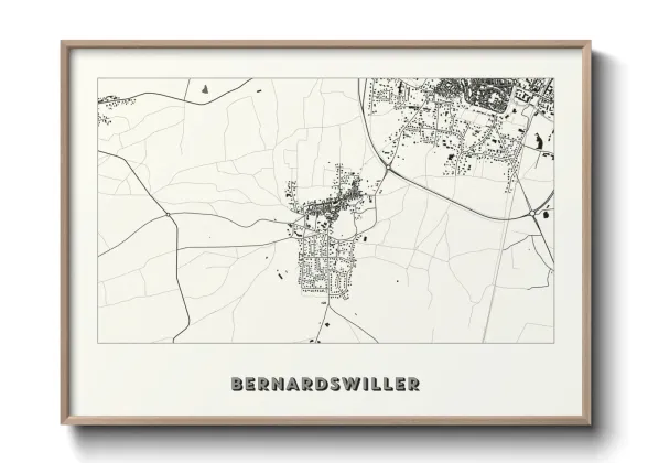 Une affiche de carte sur Bernardswiller