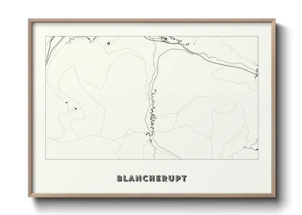 Une affiche de carte sur Blancherupt