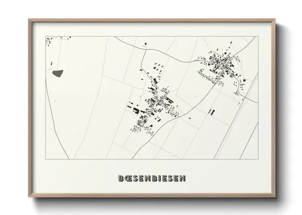 Une affiche de carte sur Bœsenbiesen