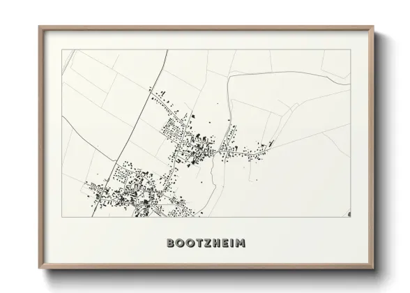 Une affiche de carte sur Bootzheim