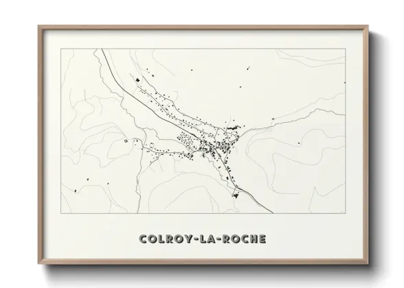 Une affiche de carte sur Colroy-la-Roche