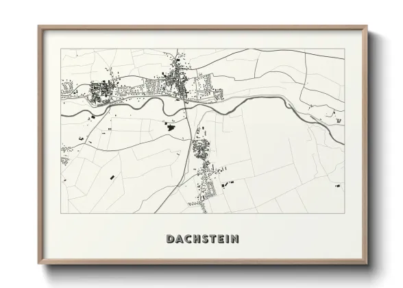 Une affiche de carte sur Dachstein