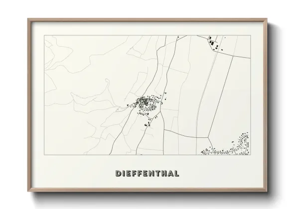 Une affiche de carte sur Dieffenthal