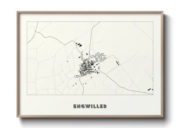 Une affiche de carte sur Engwiller