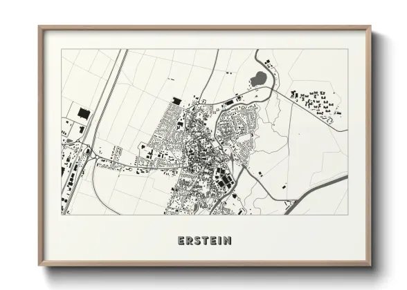 Une affiche de carte sur Erstein