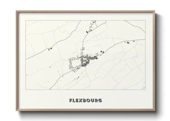 Une affiche de carte sur Flexbourg