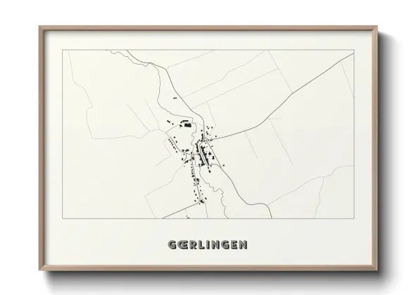 Une affiche de carte sur Gœrlingen