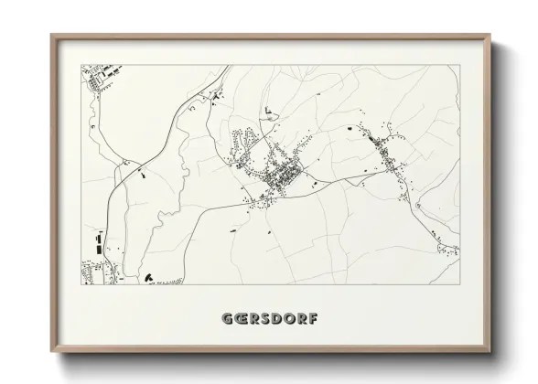 Une affiche de carte sur Gœrsdorf