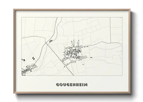 Une affiche de carte sur Gougenheim