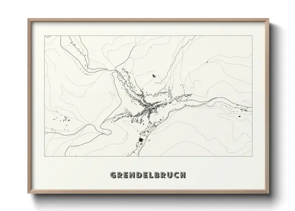 Une affiche de carte sur Grendelbruch
