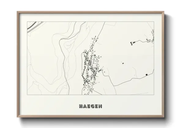 Une affiche de carte sur Haegen