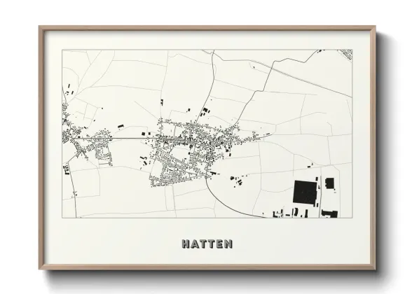 Une affiche de carte sur Hatten