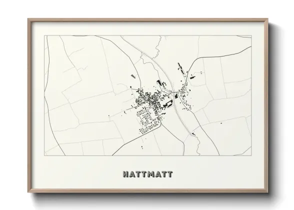 Une affiche de carte sur Hattmatt