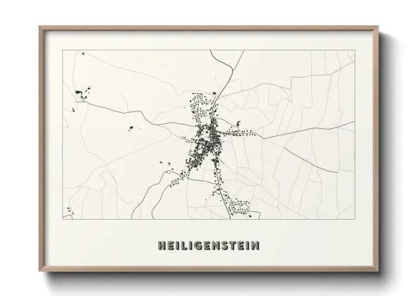 Une affiche de carte sur Heiligenstein