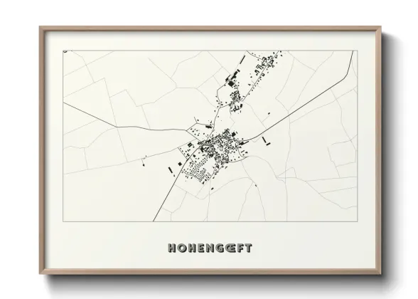 Une affiche de carte sur Hohengœft