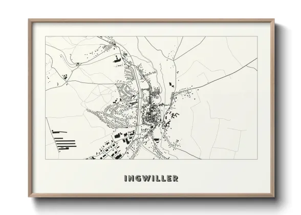 Une affiche de carte sur Ingwiller