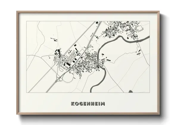 Une affiche de carte sur Kogenheim
