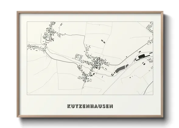 Une affiche de carte sur Kutzenhausen