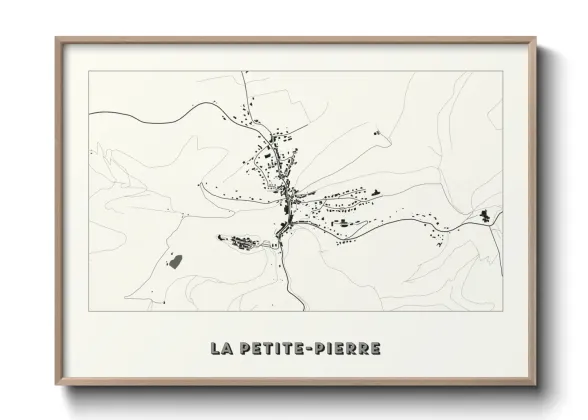 Une affiche de carte sur La Petite-Pierre
