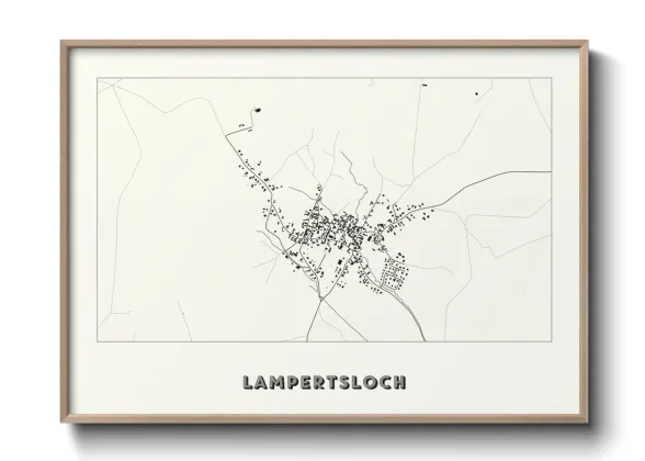 Une affiche de carte sur Lampertsloch