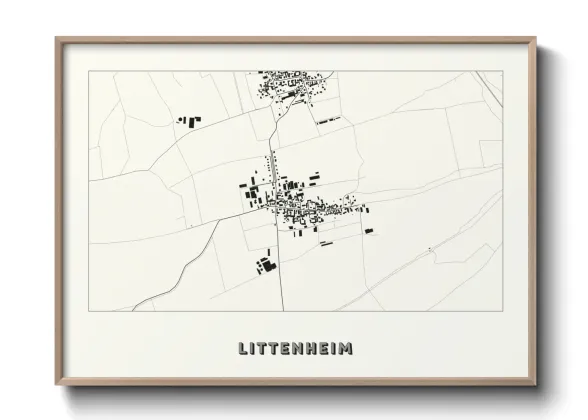 Une affiche de carte sur Littenheim