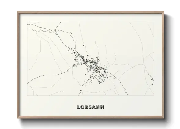 Une affiche de carte sur Lobsann