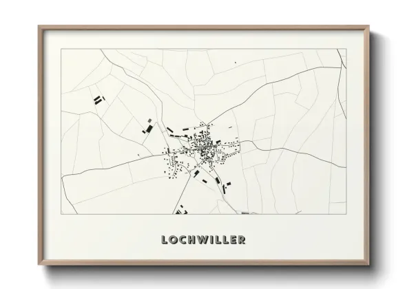 Une affiche de carte sur Lochwiller