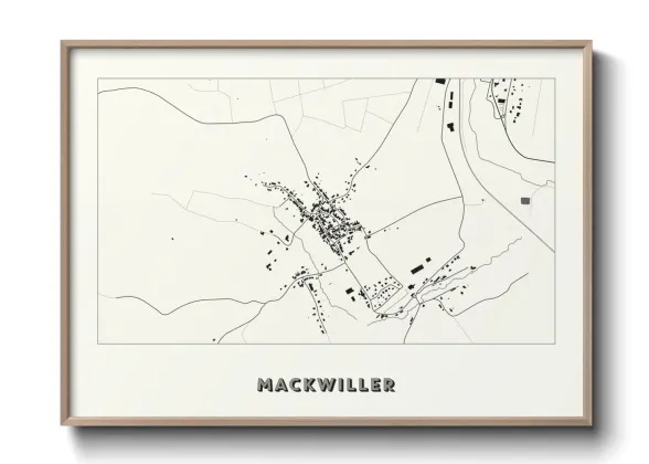 Une affiche de carte sur Mackwiller