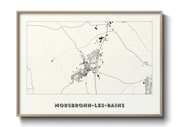 Une affiche de carte sur Morsbronn-les-Bains