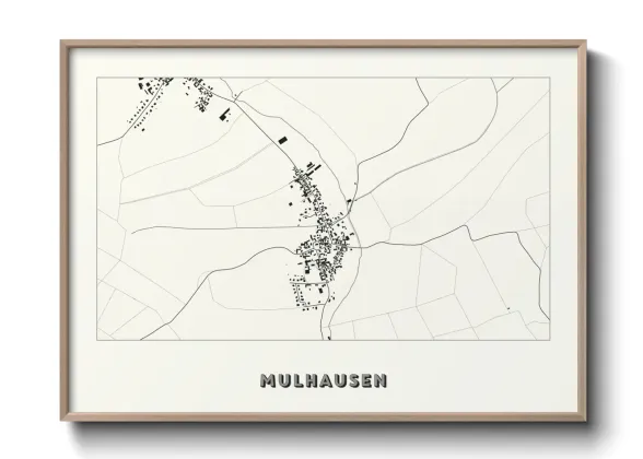 Une affiche de carte sur Mulhausen