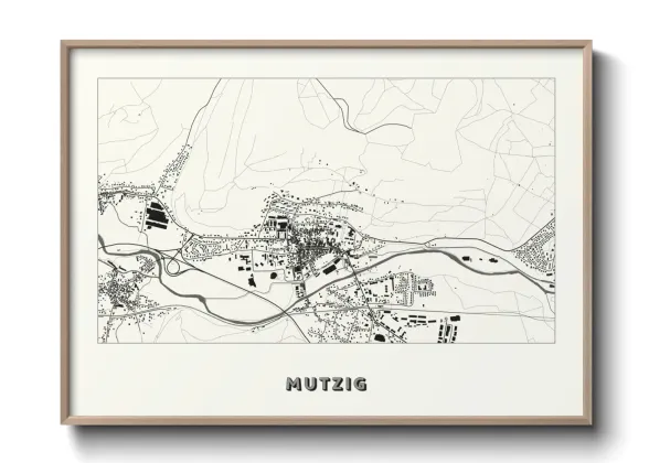 Une affiche de carte sur Mutzig