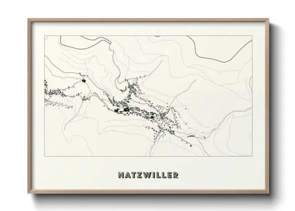 Une affiche de carte sur Natzwiller