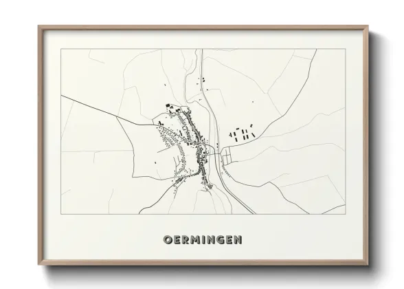 Une affiche de carte sur Oermingen