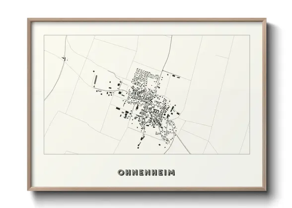 Une affiche de carte sur Ohnenheim