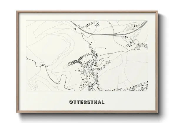 Une affiche de carte sur Ottersthal