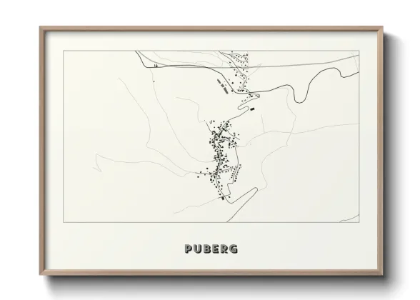 Une affiche de carte sur Puberg