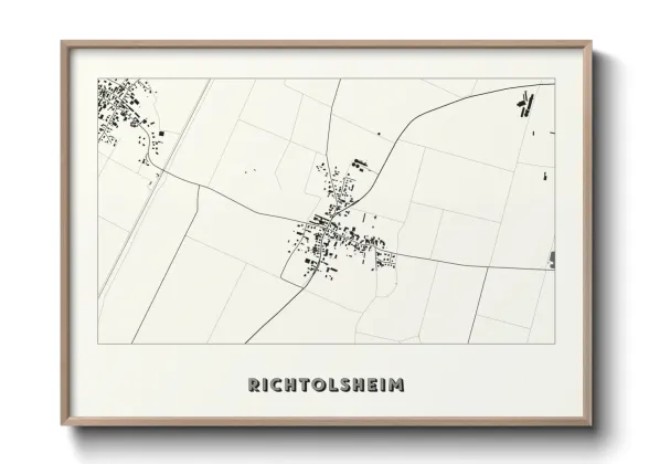 Une affiche de carte sur Richtolsheim