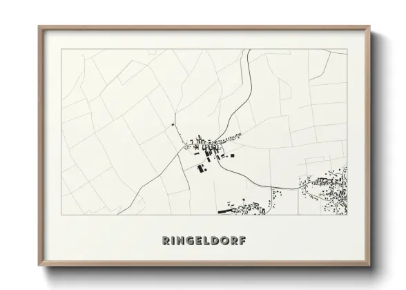 Une affiche de carte sur Ringeldorf