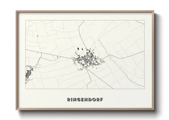 Une affiche de carte sur Ringendorf