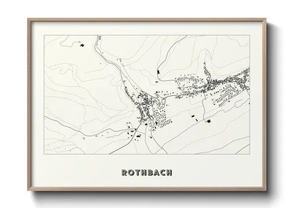 Une affiche de carte sur Rothbach