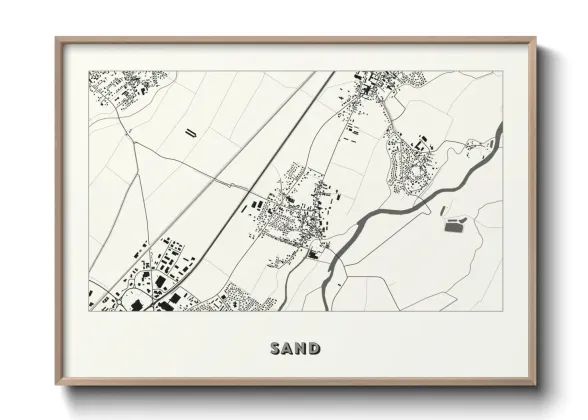 Une affiche de carte sur Sand