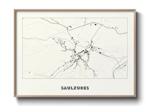 Une affiche de carte sur Saulxures