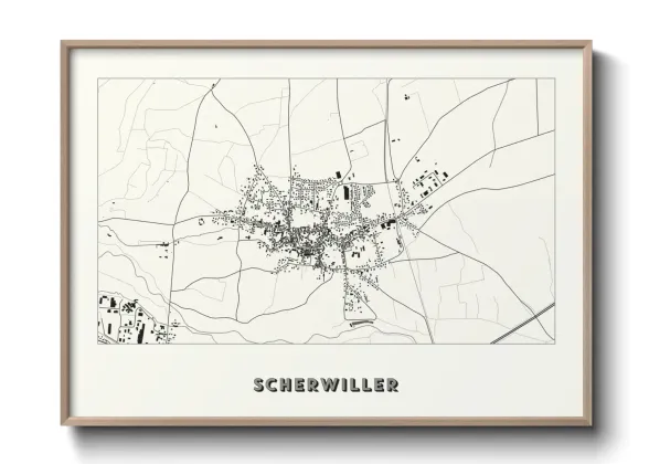 Une affiche de carte sur Scherwiller