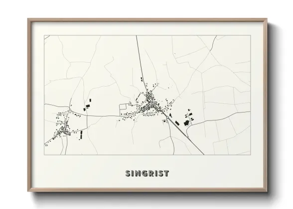 Une affiche de carte sur Singrist
