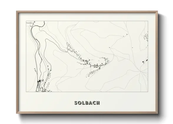Une affiche de carte sur Solbach