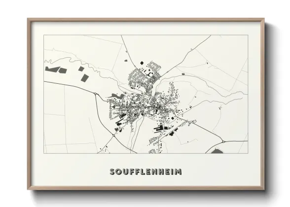 Une affiche de carte sur Soufflenheim