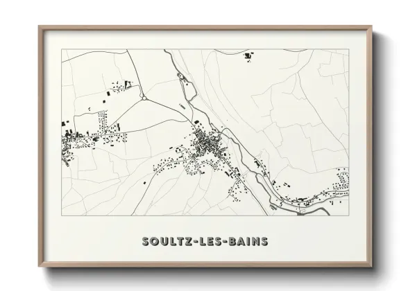 Une affiche de carte sur Soultz-les-Bains