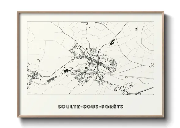 Une affiche de carte sur Soultz-sous-Forêts
