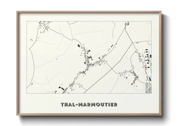 Une affiche de carte sur Thal-Marmoutier